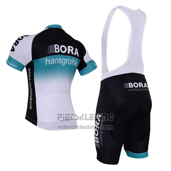 2017 Fietskleding Bora Diep Wit Korte Mouwen en Koersbroek